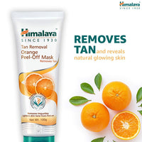 Himalaya Tan Removal Orange Face Scrub, 100G And Himalaya Herbals Tan Removal Orange Peel-Off Mask, 100G