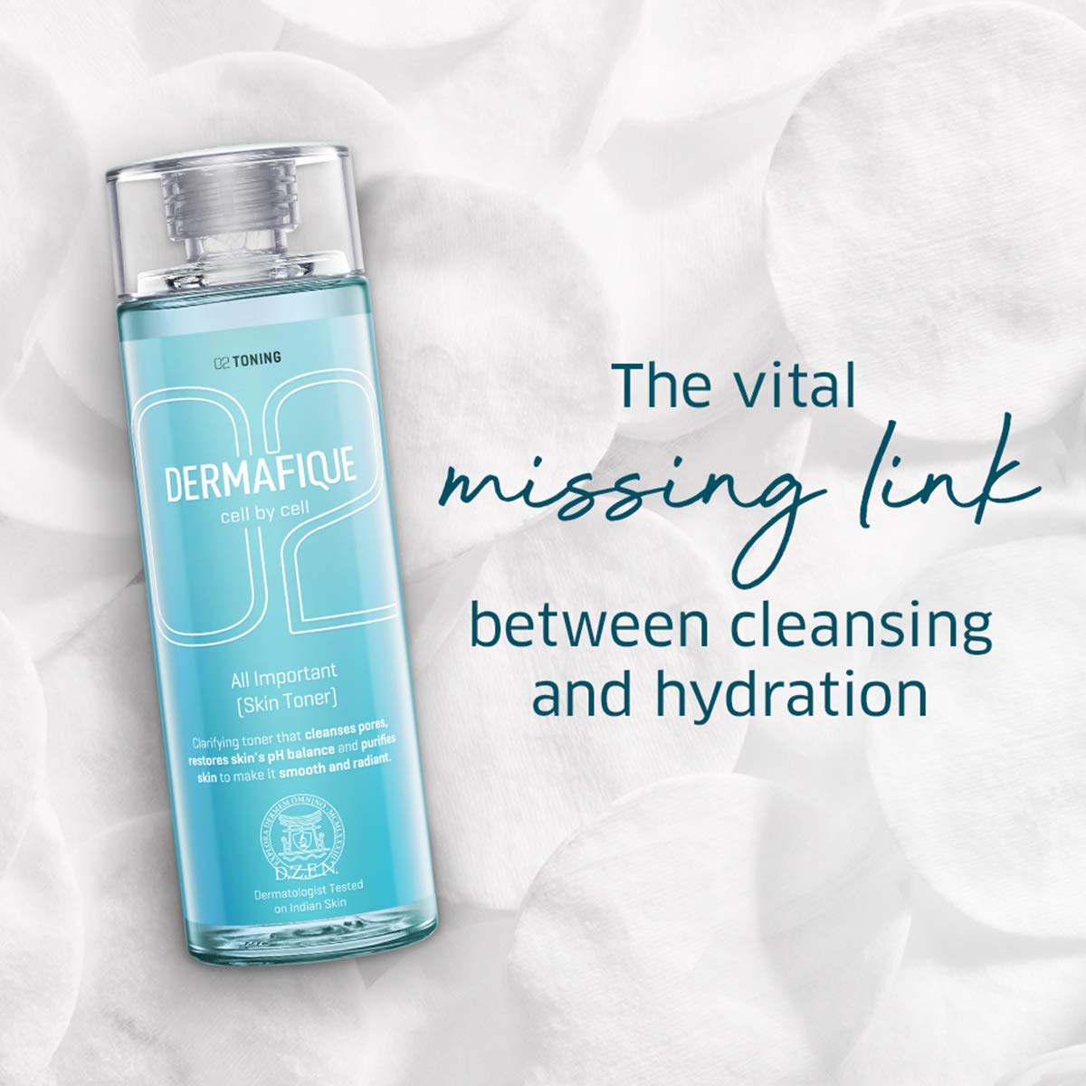 Dermafique All Important Skin Toner, Aqua Marine, 150ml & Dermafique Intensive Restore Body Serum for Dry Skin, Dermatologist Tested (300 ml)