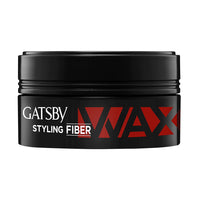 Gatsby Styling Fiber Hair Wax - Bold & Rise 75gm | High Volume, Natural Finish, Strong Hold, Anytime Re-Stylable & Easy Wash Off | For High Quiff Hair Style | Hair Styling Wax for Men