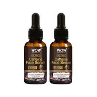 WOW Skin Science Caffeine Face Serum - Quick Absorbing - OIL FREE - Anti-Aging, Anti-Wrinkles; Refresh, Revive & Restore Skin - No Parabens, Silicones, Mineral Oil - 30mL | Pack of 2