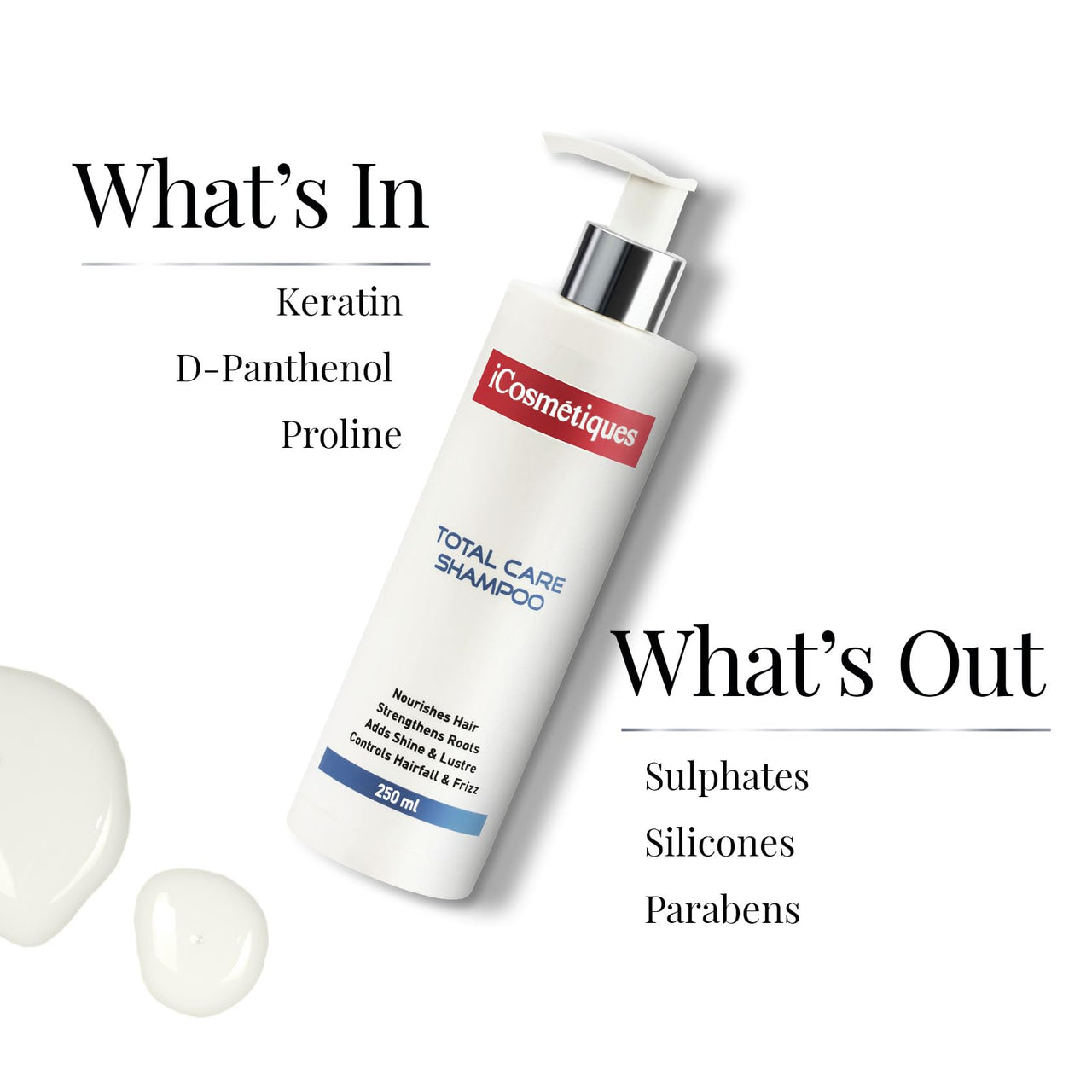 iCosmetiques Ultimate Haircare Trio |Nourishing Shampoo, Hydrating Conditioner & Anti-Frizz Serum Trio for Dry, Damaged Hair | Reduces Hair Fall, Frizz & Breakage | Sulphate & Silicone Free | Unisex