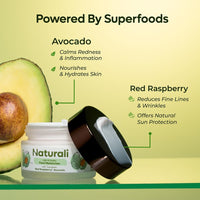 Naturali Face Moisturiser | Sweat-free Moisturisation | Sun Protection | Lightweight | Non-sticky | Non-greasy | Non-comedogenic | Fast Absorbing | 30ml