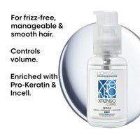 L'Oréal Professionnel Xtenso Care Leave-In Serum for Frizz-Free, Smooth & Manageable Hair 50ml | Enriched with Pro Keratin & Incell | For Men & Women | Unruly, Unmanageable Hair (Pack of 2)