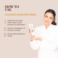 La Pink Ubtan Face Wash | Gently Exfoliates & Brightens Skin | Removes Tan, Dirt & Impurities | With Walnut Beads, Kesar, Sandalwood & White Haldi | Soap-Free & 100% Microplastic-Free | All Skin Types | 100ml