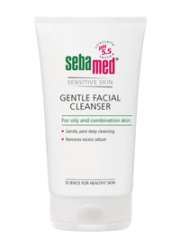 Sebamed gentle facial cleanser for oily & combination skin | pH5.5 | Daily Face Wash for acne prone skin | Provitamin B5 | Gentle foam | Protect skin's natural barrier, 150ml