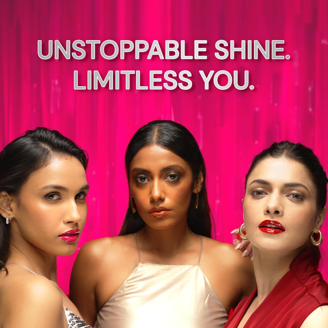 SUGAR Cosmetics Partner In Shine Transferproof Glossy Lipstick | Lasts upto 24hrs | Transferproof & Smudgeproof - 3ml - 06 Rouge Rueda