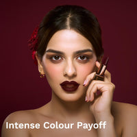 Pilgrim Matte Bullet Lipstick Intense Colour Transferproof & Smudgeproof Alpha Brown -34