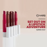 MARS Matte Super Stay Up to Hours Long Lasting | Smudge Proof and Waterproof Lipstick for Women (2.6 gm) (12-Sinful)