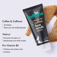 mCaffeine Coffee Face & Body Scrub Combo for Tan Removal | Exfoliating Detan Scrubs for Soft & Smooth Skin | Removes Tan, Blackheads and Dirt | For Men & Women | 175gm Value Pack