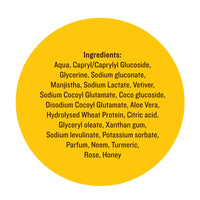 SoulTree Ayurvedic Indian Rose Face Wash With Turmeric & Honey For Dry to Normal Skin - Heals and Prevents Blemishes, Deeply Hydrates, and Nourishes Naturally-120ml