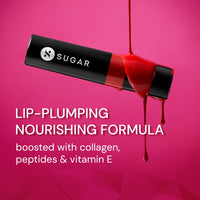 SUGAR Cosmetics Partner In Shine Transferproof Glossy Lipstick | Lasts upto 24hrs | Transferproof & Smudgeproof - 3ml - 05 Mauve Malbec