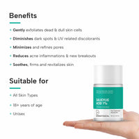 DERMATOUCH Salicylic Acid 1% W/W Toning Essence Drop | For Pore Tightening & Glowing Skin | For Even & Revitalized Skin | For Both Men & Women | 50Ml