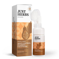 Just Herbs Skin-Rejuvenating Ayurvedic Face Wash Cleanser - 100 ML & Just Herbs Brightening Foaming Face Wash- 100ml Combo