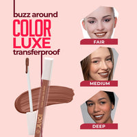 Juice Nude Power - M15 Kiss Sensation Lipstick & Alluring Nude - M11 Color Luxe Liquid Lipstick with Goodness of Bio Retinol, & SPF 15 UV Protection