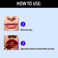 Blue Heaven Powder Matte-Risky Red Rm02