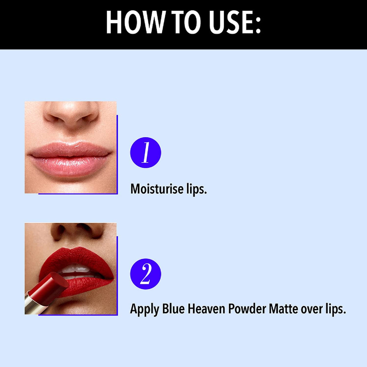 Blue Heaven Powder Matte Lipstick Barbie Doll