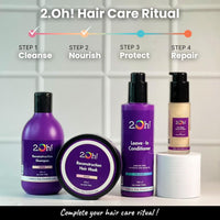 2.Oh! Italian Reconstruction Shampoo and Hair Mask Combo for Dry and Frizzy Hair | Damage Repair Shampoo and Conditioner Hair Mask for Women and Men | Hair Smoothening Cream for Damaged Hair