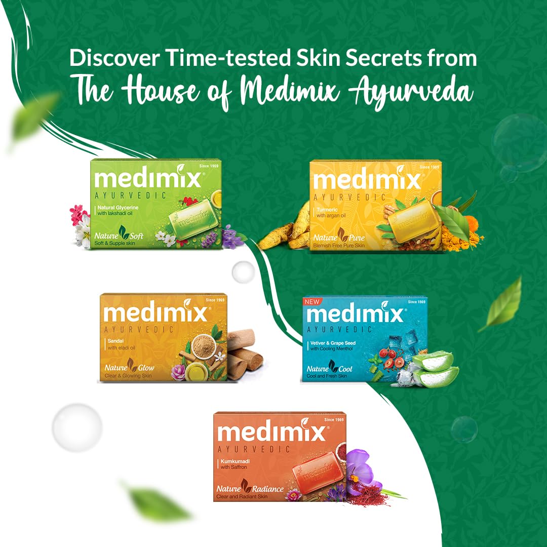 Medimix Ayurvedic Classic 18 Herbs Soap, 125 g (4 + 1 Offer Pack)