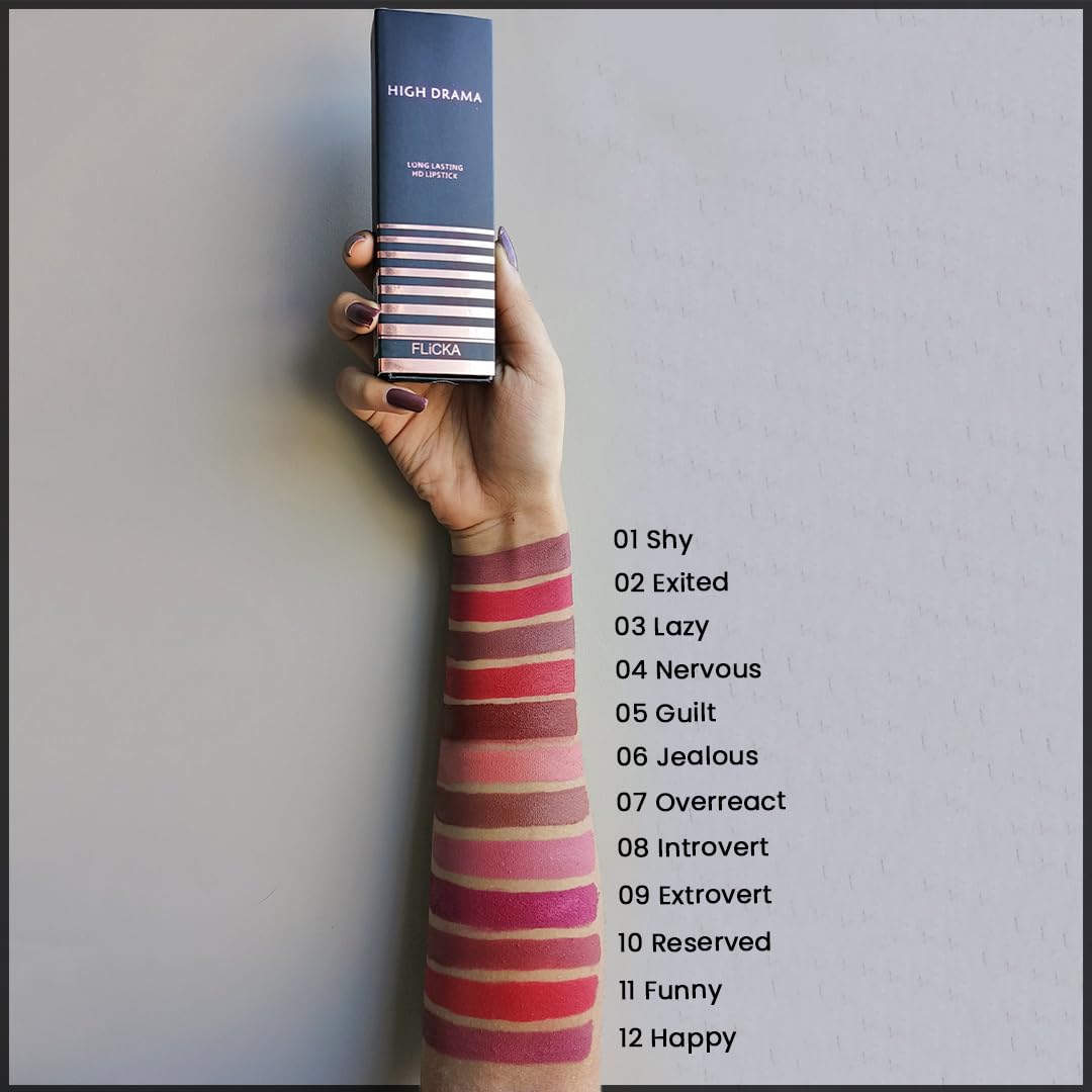 FLiCKA High Drama Matte Lipstick Guilt & Lip Liner Dubai Combo | 05
