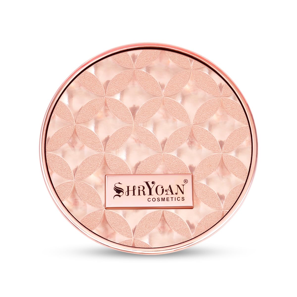 Shryoan 2 IN 1 Oil Control Compact Powder Full Coverage White Tone with Mirror Fair Skin Matte Finish Double Beige Shades with Oval Makeup Brush (SH05)