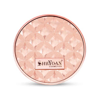 Shryoan 2 IN 1 Oil Control Compact Powder Full Coverage White Tone with Mirror Fair Skin Matte Finish Double Beige Shades with Oval Makeup Brush (SH05)