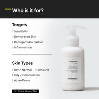 Minimalist Gentle Face Wash With 6% Oat Extract & Hyaluronic Acid For Sensitive Skin (Dry to Normal) | Sulphate Free | Non-Drying | Fragrance Free | Gentle Cleanser (120 ML)