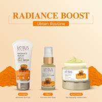 Lotus Herbals Radiance Boost Ubtan Face Serum SPF 20| Turmeric, Sandalwood and Rose Water | Glowing Skin |Reducing Dark Spots | Paraben free |Mineral Oil Free | 30ml