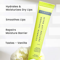 Hyphen - Vitamin Infused Peptide Lip Balm - Vanilla for Dry & Chapped Lips | Hydrating & Moisturizing Lip Balm for Men & Women | Lip Balm for Dark Lips | Smoothen Lips & Repair Moisture Barrier | Hyphen | Hyphen Products | Vegan, SLS & Parabens Free | 10