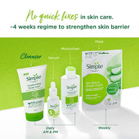 Simple Kind To Skin Moisturising Facial Wash 150 ml for normal to dry skin | 100% soap-free gentle cleanser for women & men