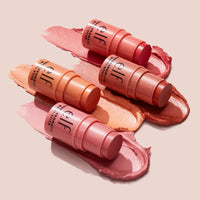 e.l.f. Monochromatic Multi Stick, Luxuriously Creamy & Blendable Color, For Eyes, Lips & Cheeks, Glimmering Guava, 0.155 Oz (4.4g)