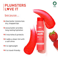 Plum Candy Melts Strawberry Sorbet Tinted Lip Balm | Moisturizes & Nourishes | Hydrates Dry & Chapped Lips | 100% Vegan | 4.5g