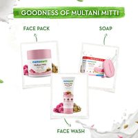 Mamaearth Multani Mitti Moisturizing Lotion Soap with Multani Mitti & Rose for Oil Control & Acne 125g x 8 (Pack of 8) | Benefits of Lotion in a Soap |Deeply Cleanses & Moisturizes |Grade 1 Acne Soap