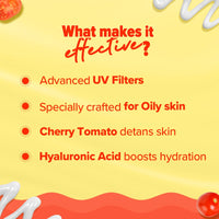 Aqualogica Detan+ Oil Balance Fluid Sunscreen for Oily Skin - 50 g | Ultra-Light Fluid Texture | SPF 50+ PA++++ UVA & UVB Protection | Reduces Tan | Oil Free | Balances Excess oil | Non Greasy | No White Cast | For Men & Women