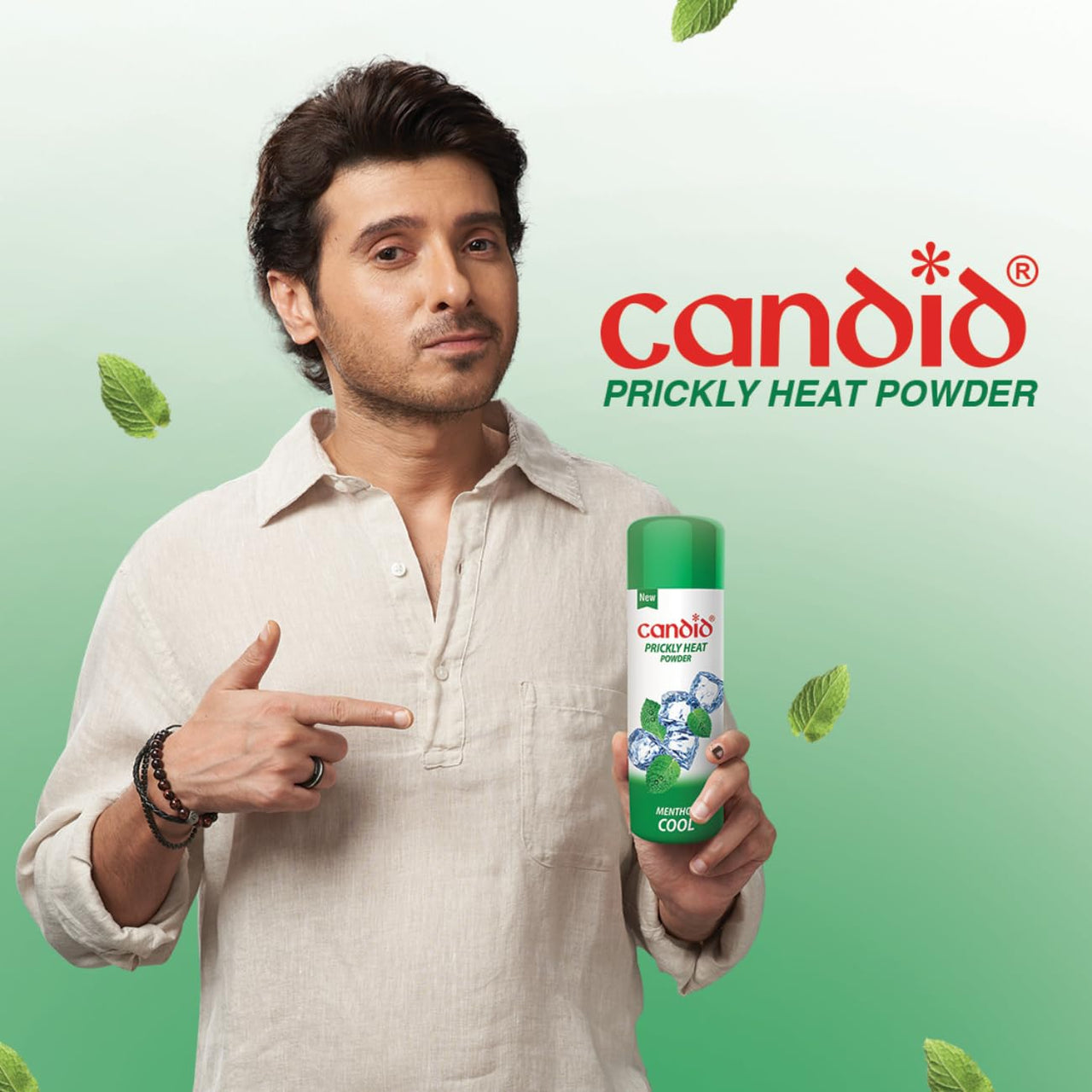 Candid Prickly Heat Powder | Relief from Rashes & Prickly Heat | Neem & Menthol Cooling | Soothing Relief from Itching & Burning | Sweat Absorption | Controls Bacterial Growth | 120g (Pack of 2)