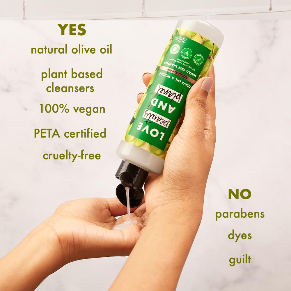 Love Beauty & Planet Olive Oil & Peptide Bond Repair Shampoo | No Sulfates, No Paraben 400ml