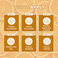 Glamveda Anti Tan Brightening Facial Kit | 6 Steps Facial | Removes Sun Tan & Dark Spots | Detans Skin For Instant Glow | For All Skin Types | 40gm