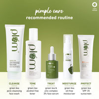 Plum Green Tea & Zinc Complex 3% | With AcnacidolTM BG & natural AHAs | Fights Pimples & Tightens Pores | Controls Oil & Gently Exfoliates