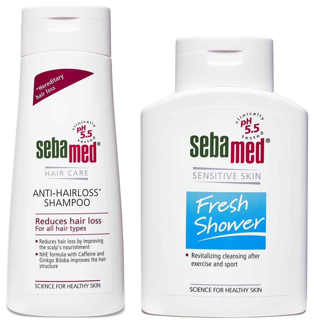 SebaMed Anti-Hairloss Shampoo, 200ml & SebaMed Fresh Shower 200ml