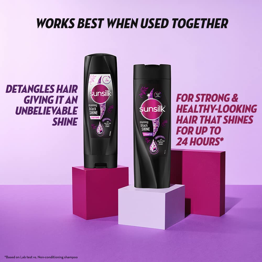 Sunsilk Radiant Black Shine Shampoo 180 ml