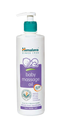 Himalaya Face Body Oil Baby Massage Oil For All Skin Types (500 ML) & Himalaya Gentle Baby Soap (4N*75g)