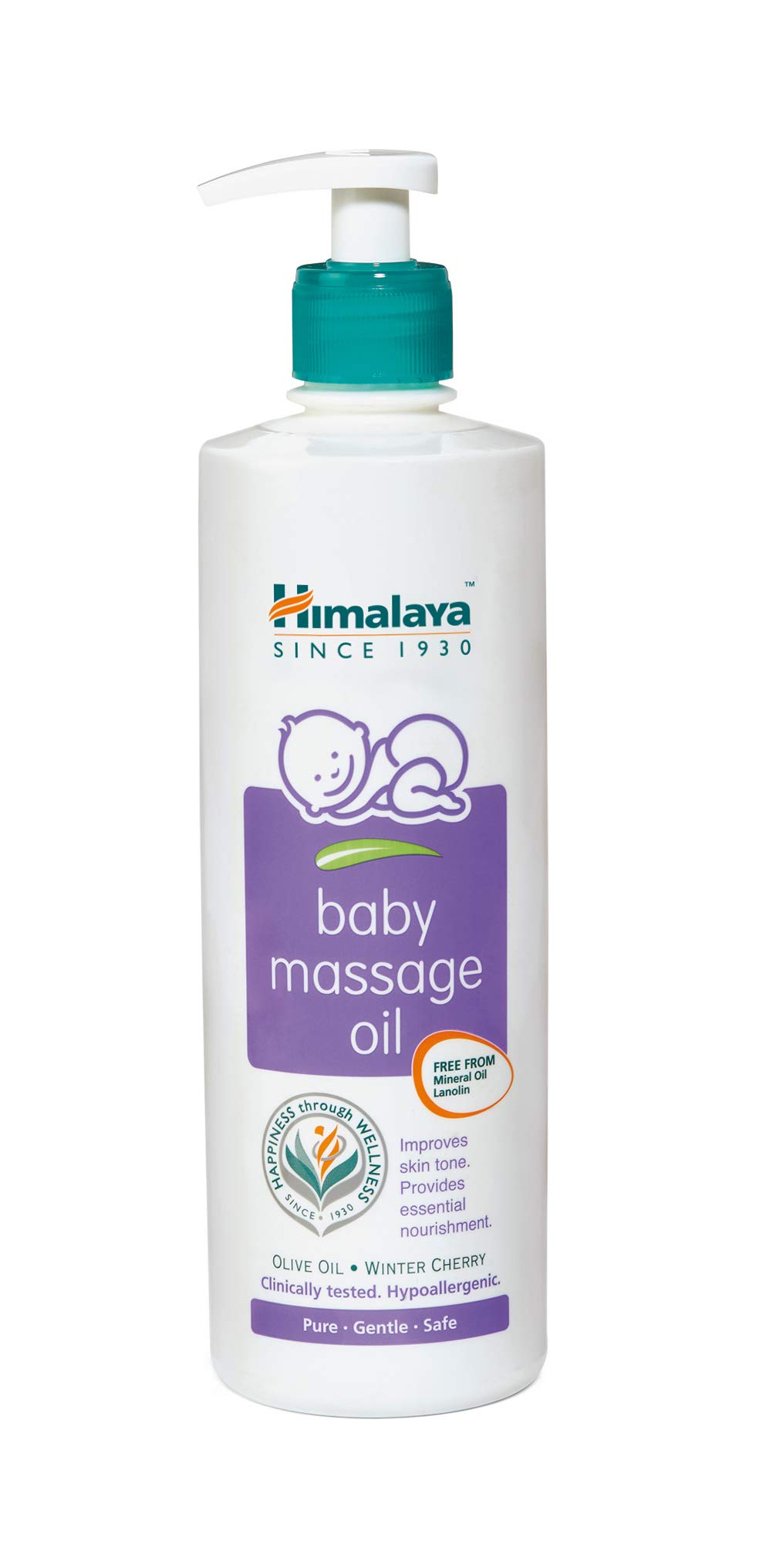 Himalaya Face Body Oil Baby Massage Oil For All Skin Types (500 ML) & Himalaya Gentle Baby Shampoo (200ml)
