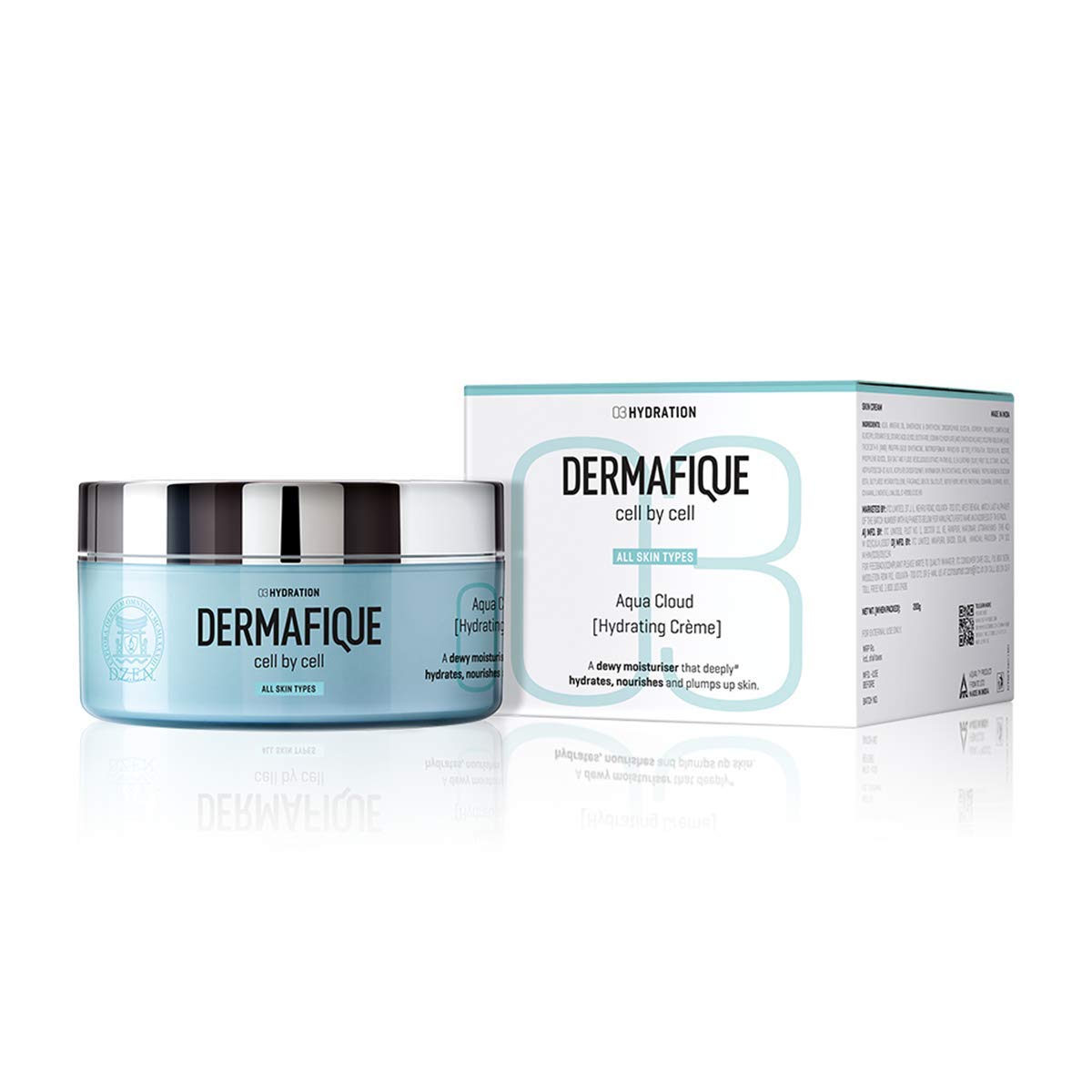Dermafique All Important Skin Toner, Aqua Marine, 150ml & Dermafique Aqua Cloud Hydrating Crème for All Skin Types, Dermatologist Tested, Face and Body Cream