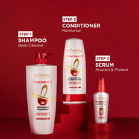 L'OREAL PARIS Conditioner, For Damaged And Weak Hair, With Pro-Keratin + Ceramide, Total Repair 5, Fresh, 180Ml (Pack Of 2), 2 Count