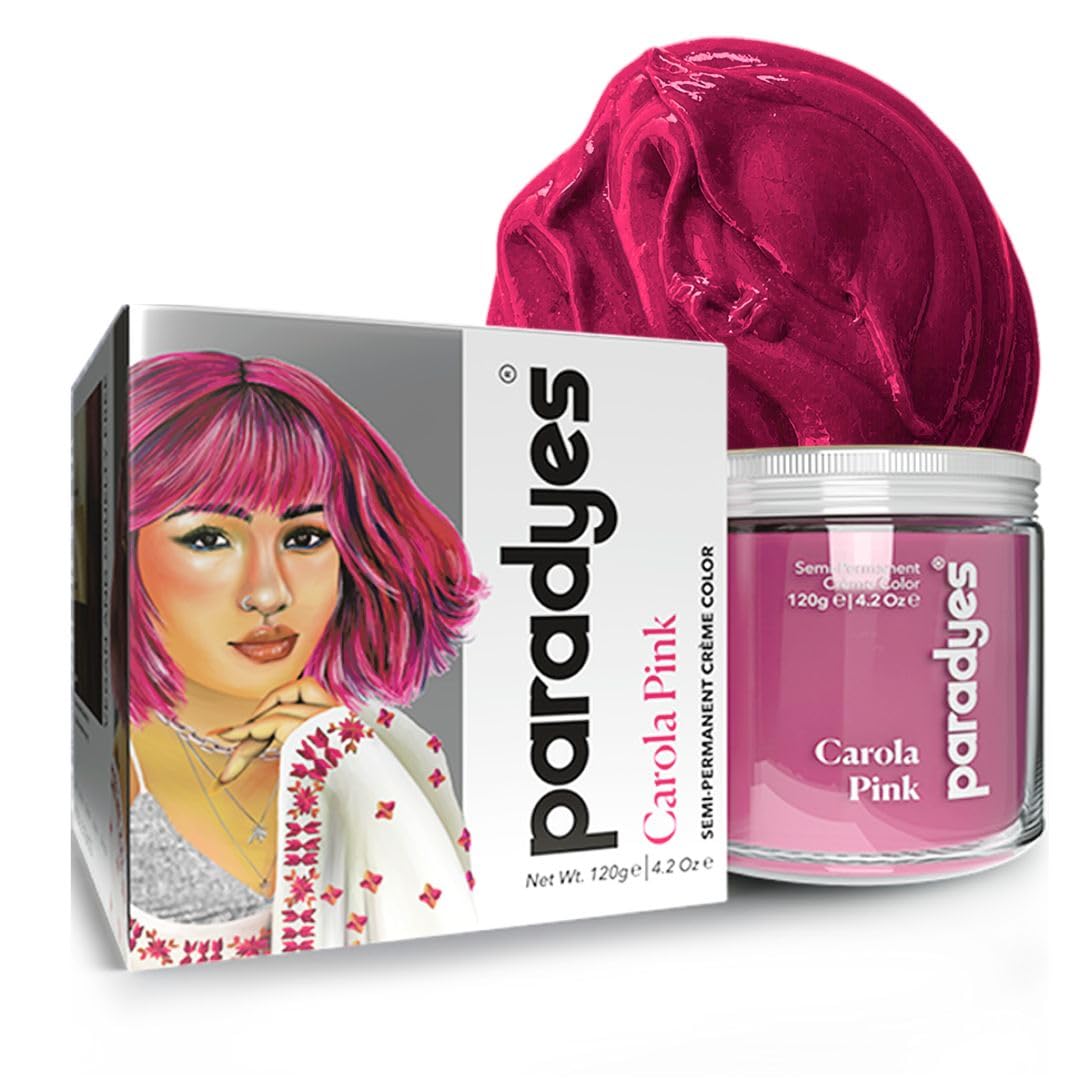 paradyes Top-Up Semi-Permanent Carola Pink Diy Conditioner Based Hair Colour, 120 Gm,All,Unscented,1 Count
