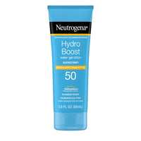 Neutrogena Hydro Boost Water Gel Non-Greasy Moisturizing Sunscreen For All Skin Types Lotion With Broad Spectrum Spf 50, Water-Resistant, 3 Fl Oz, Pack Of 1