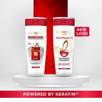 L'Oreal Paris Total Repair 5 Repairing Shampoo with Keratin XS, 396ml & L'Oreal Paris Dream Lengths Conditioner, 192.5 ml