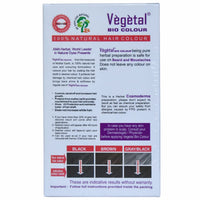 Vegetal Bio Beard Hair Colour -25g (Pack of 3) I Each Experience Natural Dark Brown Beard Hair Color for Men I Ammonia-Free, PPD-Free, 100% Organic, and Herbal, Safe and Effective Beard Dye