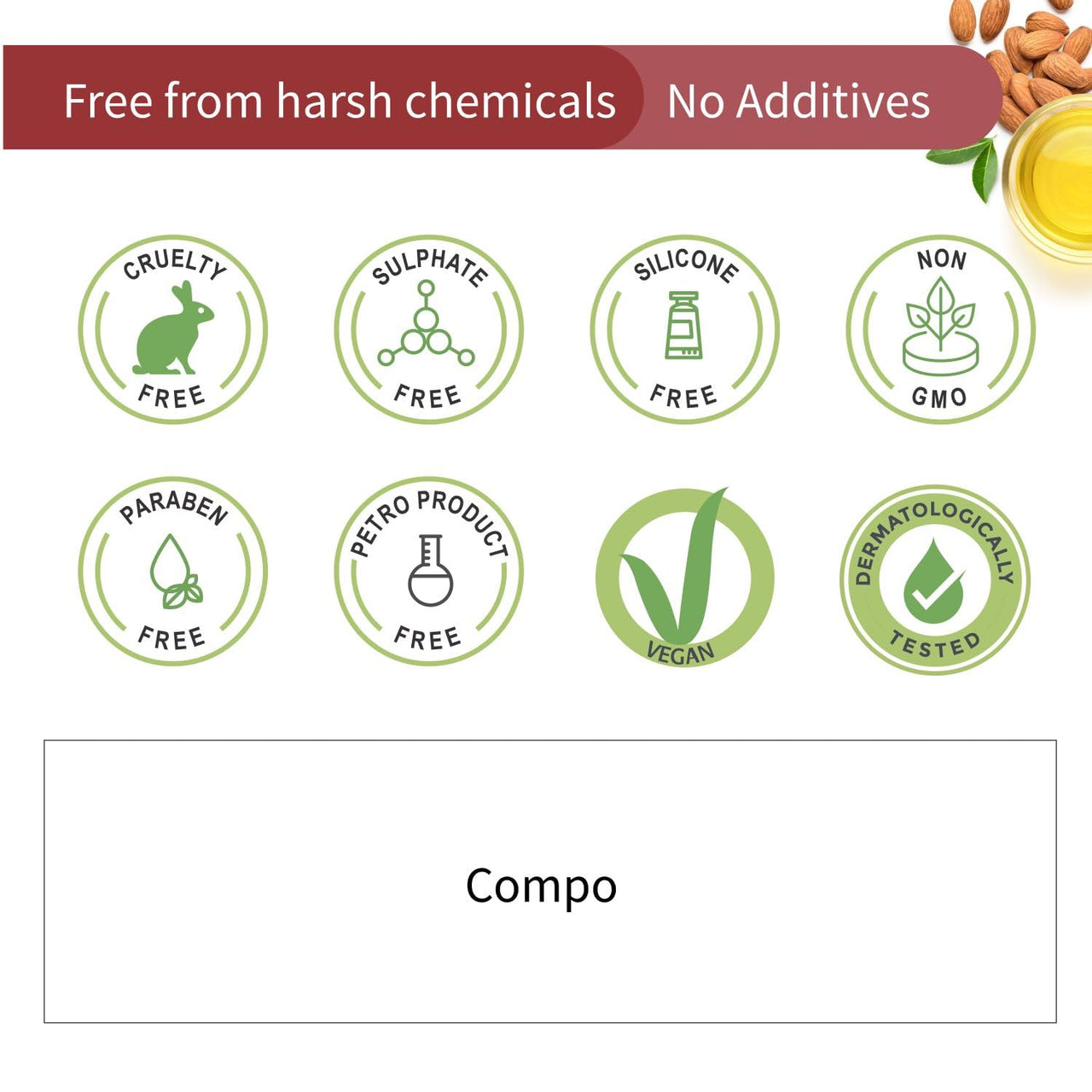 Ayouthveda Badam Taila | Pure & Natural Cold Pressed Kashmir Almond Oil | Massage Oil for Skin & Hair | Prevents Dandruff & Nourishes Hair & Scalp | Safe For Oral Use (Pack of 1, 100 ml)