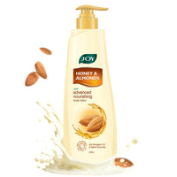 Joy Honey & Almonds Advanced Nourishing Lightweight Body Lotion 500ml | Enriched With Shea Butter | Summer Lotion With Natural Sunscreen Filters | Suitable for Normal to Dry Skin