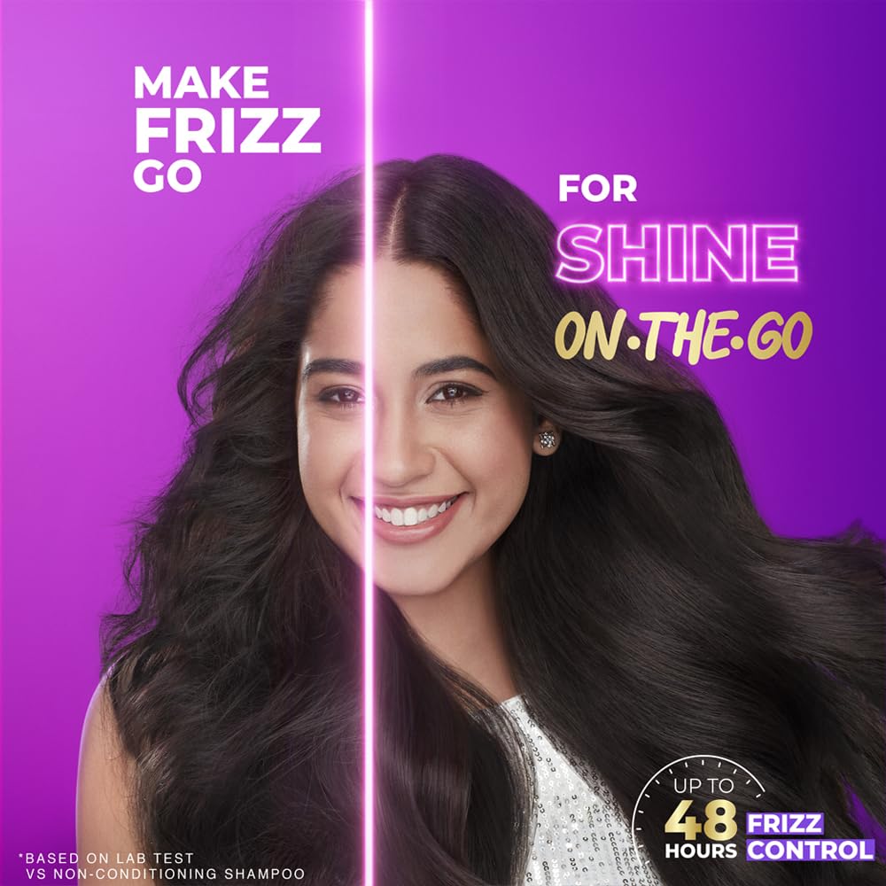 Sunsilk Super Shine Hair Serum For Dry frizzy Hair, Vitamin E Nourishment, 48 hour frizz free, non-sticky, 100ml